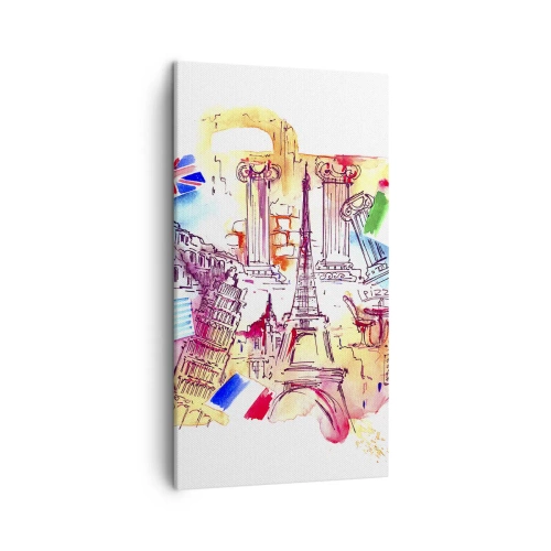 Obraz na plátně - Evropské turné - 45x80 cm