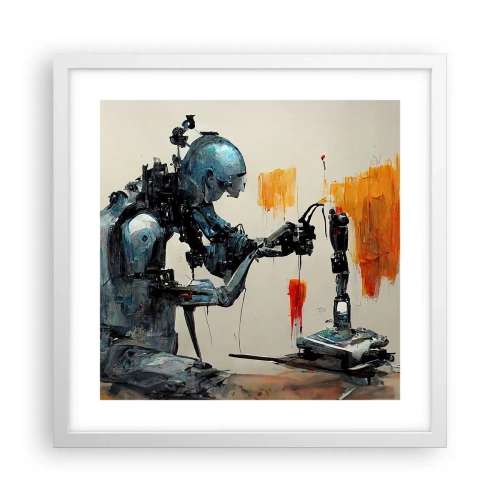 Plakát v bílém rámu - Už zítra… - 40x40 cm