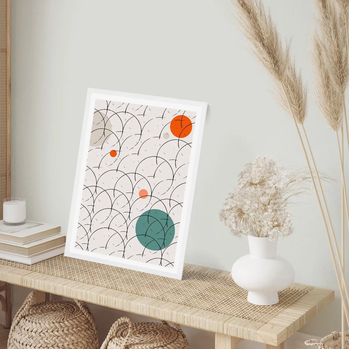 Plakát v bílém rámu - V duchu pop-artu - 50x70 cm