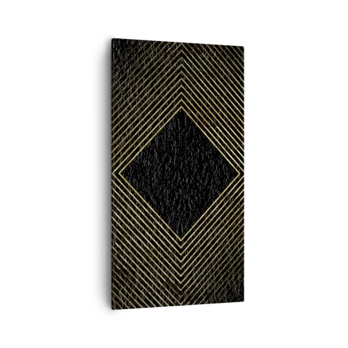 Obraz na plátně - Geometrie ve stylu glamour - 55x100 cm