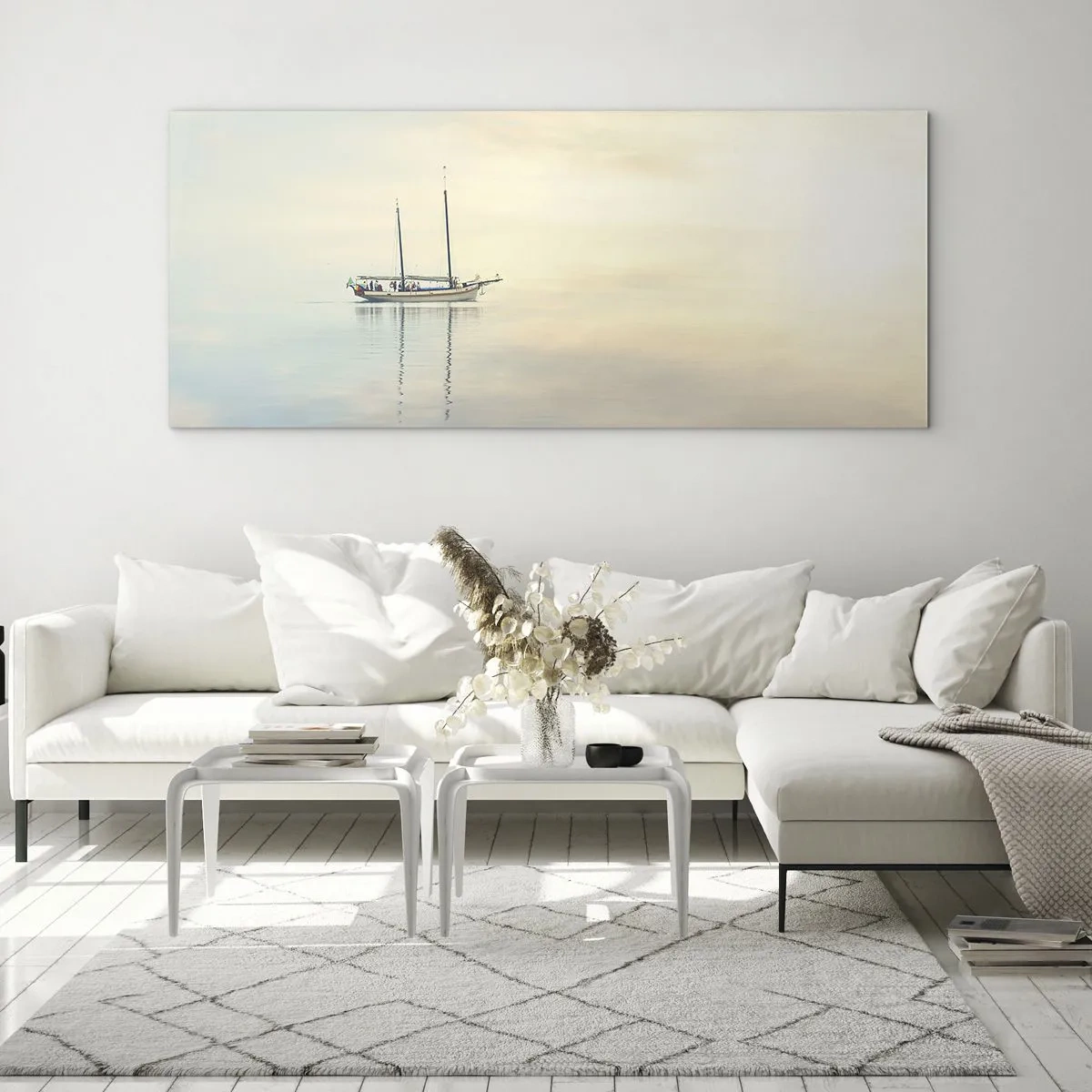 Obraz na skle - V moři ticha - 100x40 cm