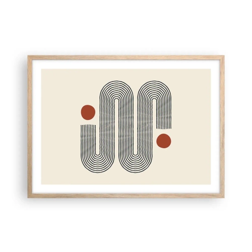 Plakát v rámu světlý dub - Od začátku do konce - 70x50 cm