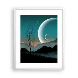 Plakát v bílém rámu - Karneval hvězdné noci - 40x50 cm