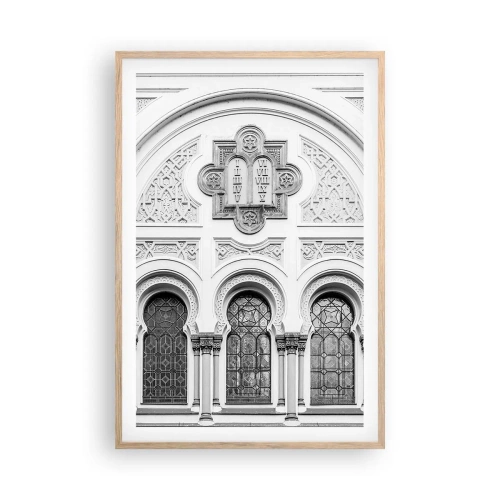 Plakát v rámu světlý dub - Na pomezí kultur - 61x91 cm