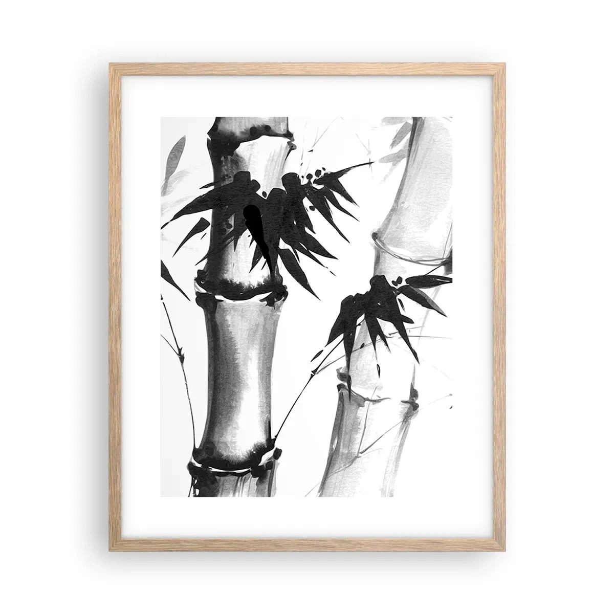 Plakát v rámu světlý dub - Blízký záběr na orient - 40x50 cm