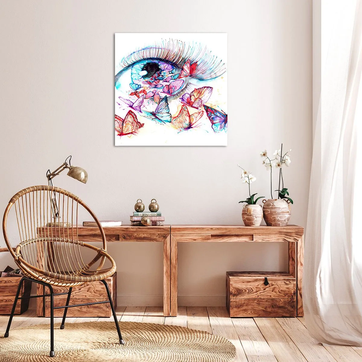 Obraz na plátně - Pohádkové kouzlo očí - 70x70 cm