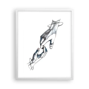 Plakát v bílém rámu - Dobré gesto - 40x50 cm