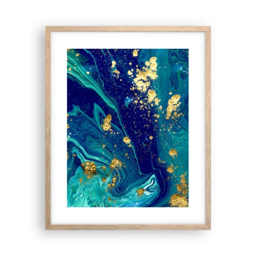 Plakát v rámu světlý dub - Plátky slunce - 40x50 cm