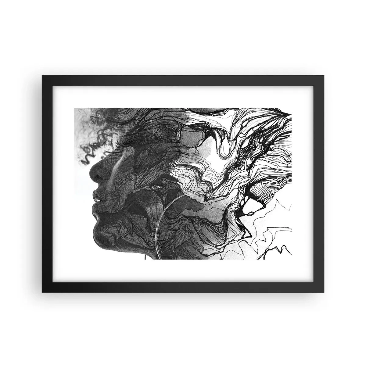 Plakát v černém rámu - Zapletená ve snech - 40x30 cm