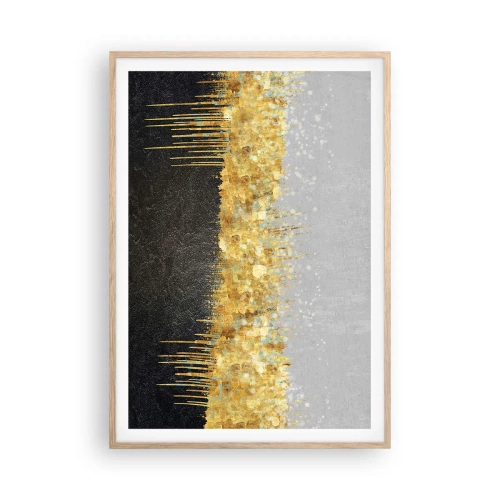 Plakát v rámu světlý dub - Dovnitř a vzhůru - 70x100 cm