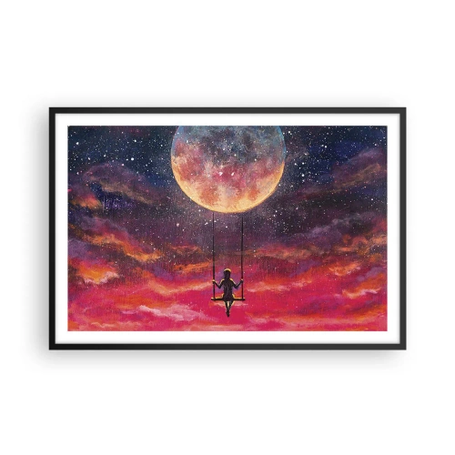 Plakát v černém rámu - Stavět si vzdušné zámky - 91x61 cm