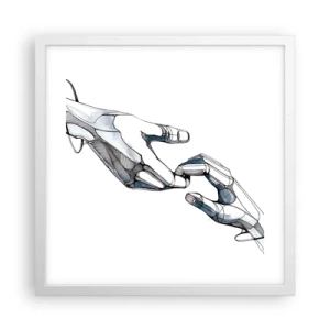 Plakát v bílém rámu - Dobré gesto - 40x40 cm