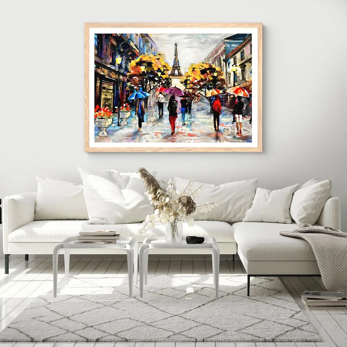 Plakát v rámu světlý dub - Na podzim zvlášť krásný - 40x30 cm