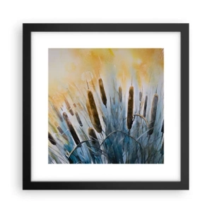 Plakát v černém rámu - Chlad vody, žár slunce - 30x30 cm