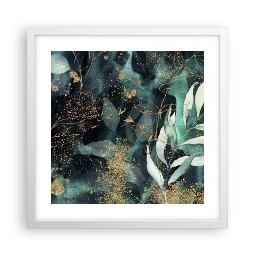 Plakát v bílém rámu - Kouzelná zahrada - 40x40 cm