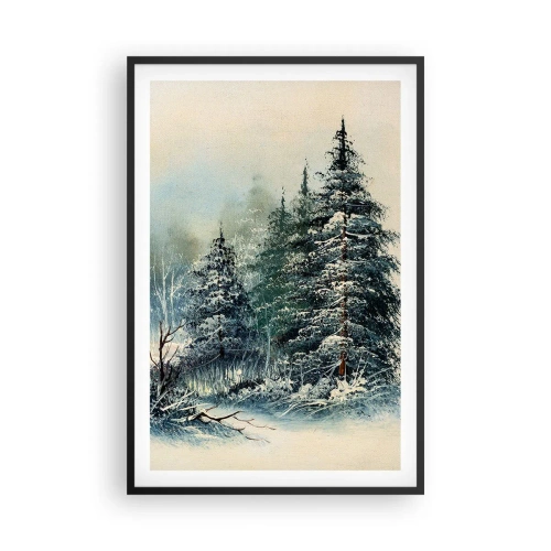 Plakát v černém rámu - Připravení na Vánoce - 61x91 cm