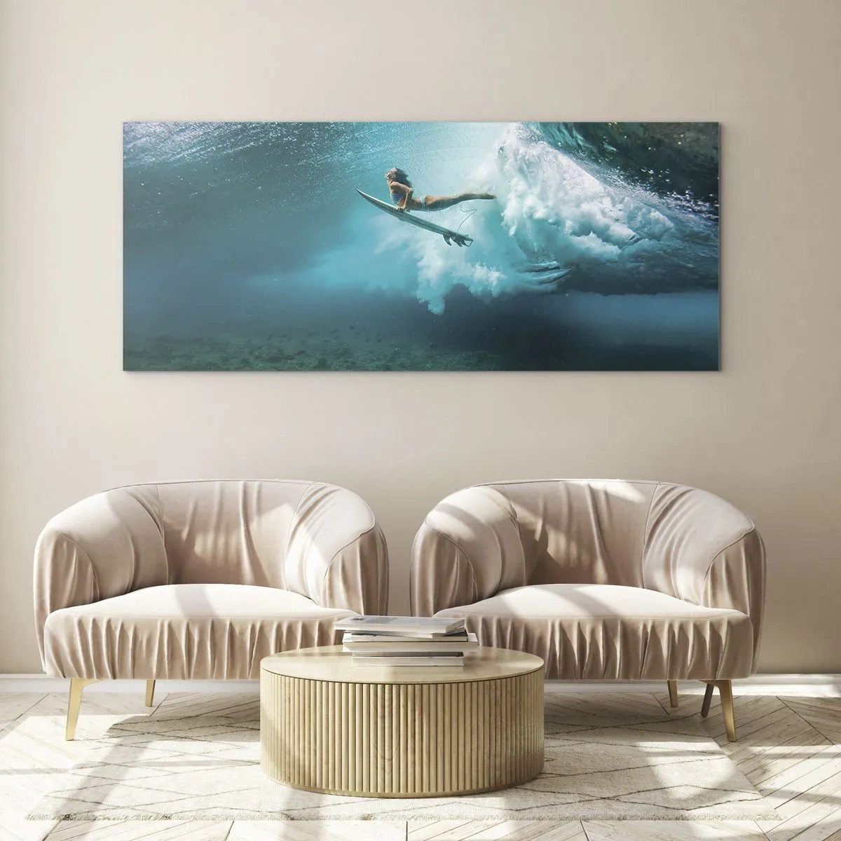 Obraz na skle - Podmořský svět - 120x50 cm
