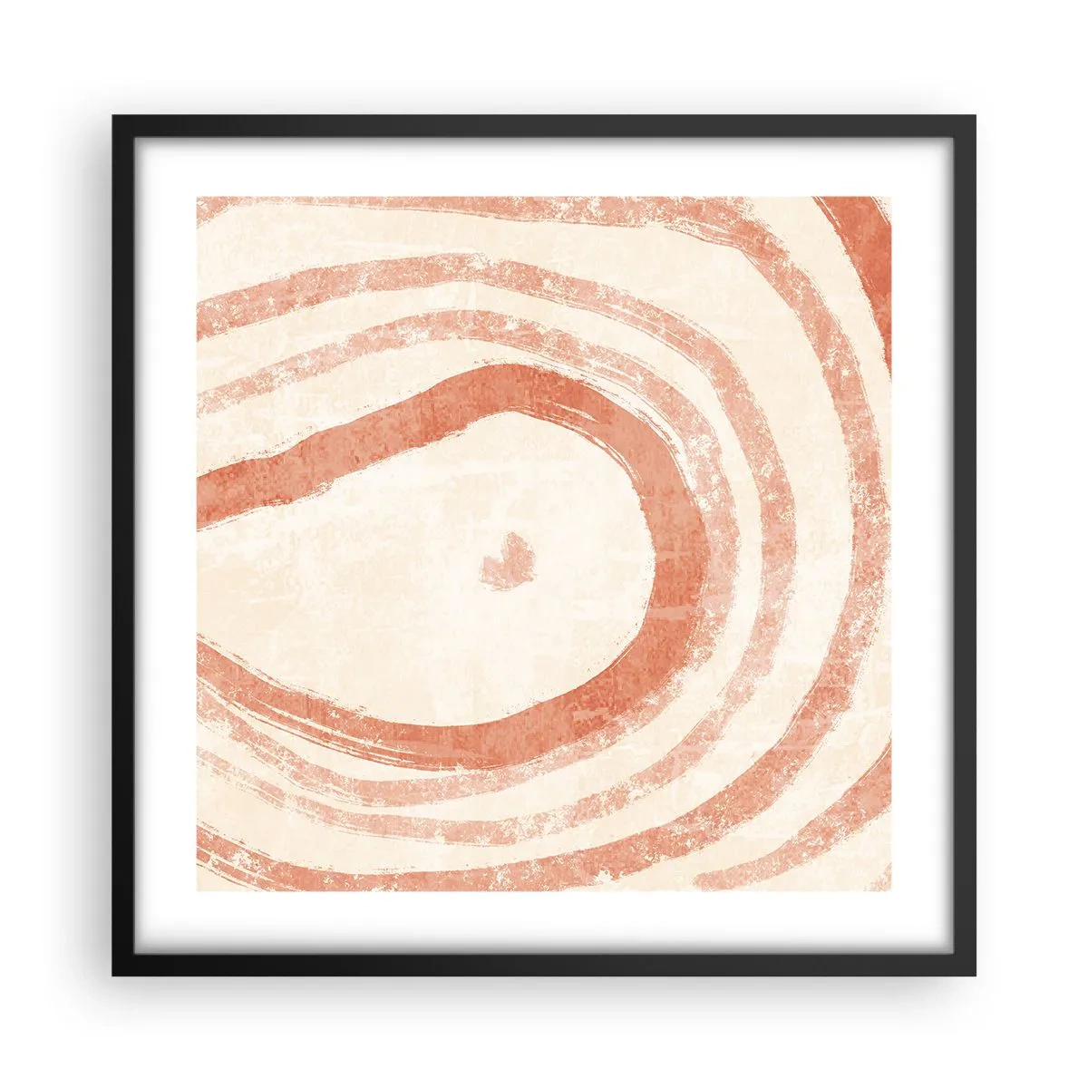 Plakát v černém rámu - Korálové kruhy – kompozice - 50x50 cm