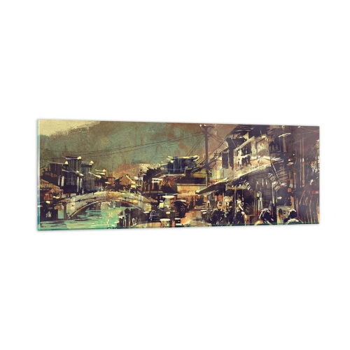 Obraz na skle - Život jako bohatství šedi - 90x30 cm