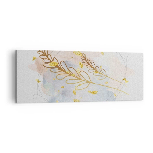 Obraz na plátně - Zlatý závan - 140x50 cm