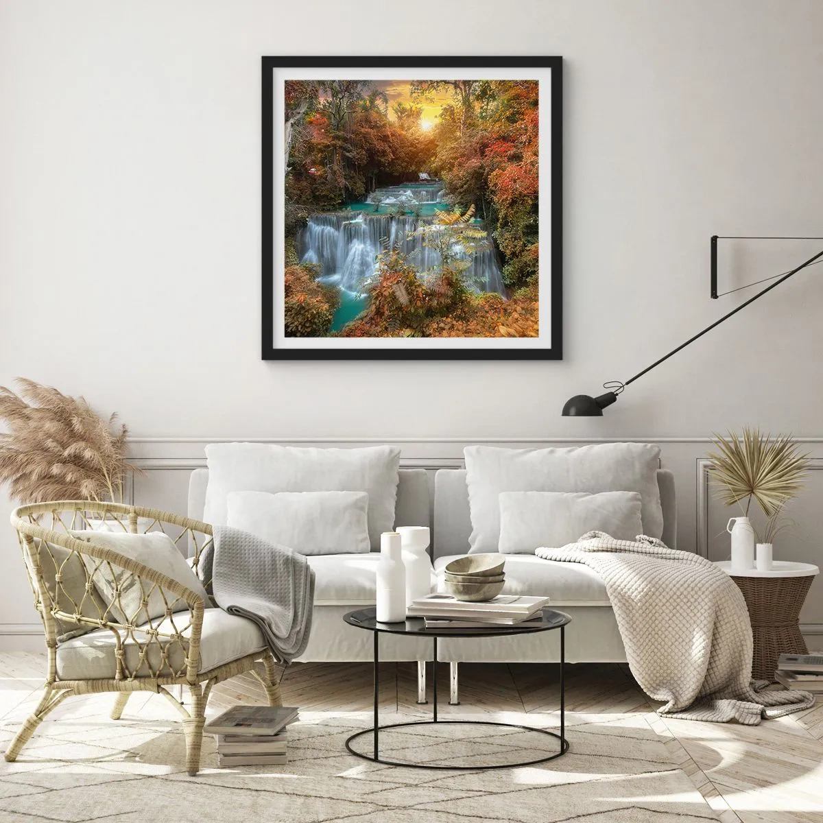 Plakát v černém rámu - Ukrytý poklad lesa - 30x30 cm