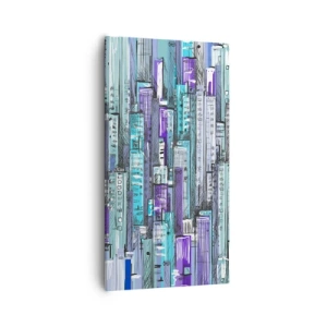 Obraz na plátně - Zmodralé od nebe - 55x100 cm