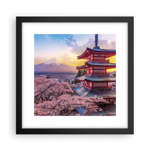 Plakát v černém rámu - Podstata japonského ducha - 30x30 cm