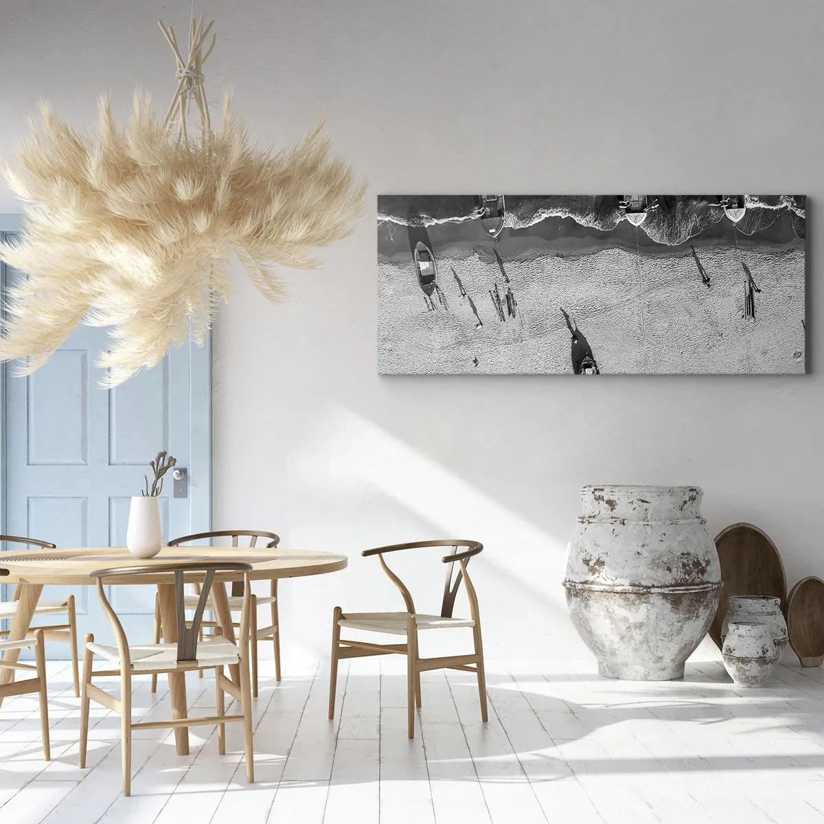 Obraz na plátně - Ještě na břehu… - 160x50 cm