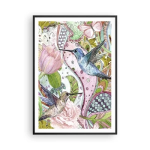 Plakát v černém rámu - Zamotané do lián - 70x100 cm