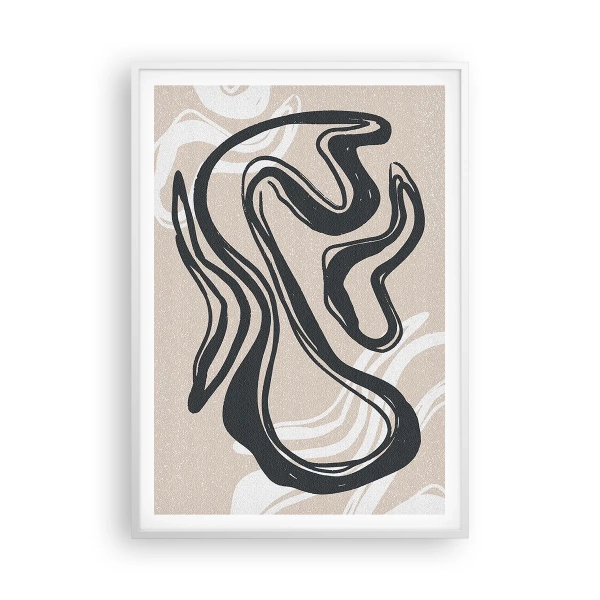 Plakát v bílém rámu - Znásobená exprese - 70x100 cm