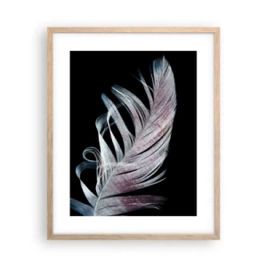 Plakát v rámu světlý dub - Přemýšlejte o dotyku - 40x50 cm