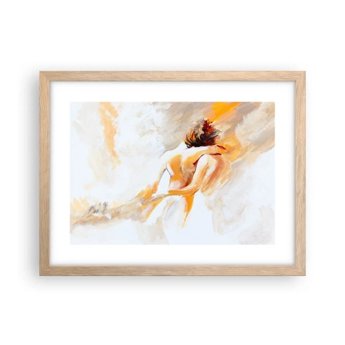 Plakát v rámu světlý dub - Blízkost v nebi - 40x30 cm