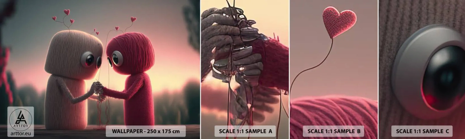 Vzor Fototapety Samolepicí Deluxe Sticker - Každý může milovat - Vlna, Dětské, Milovat - 100x30 cm