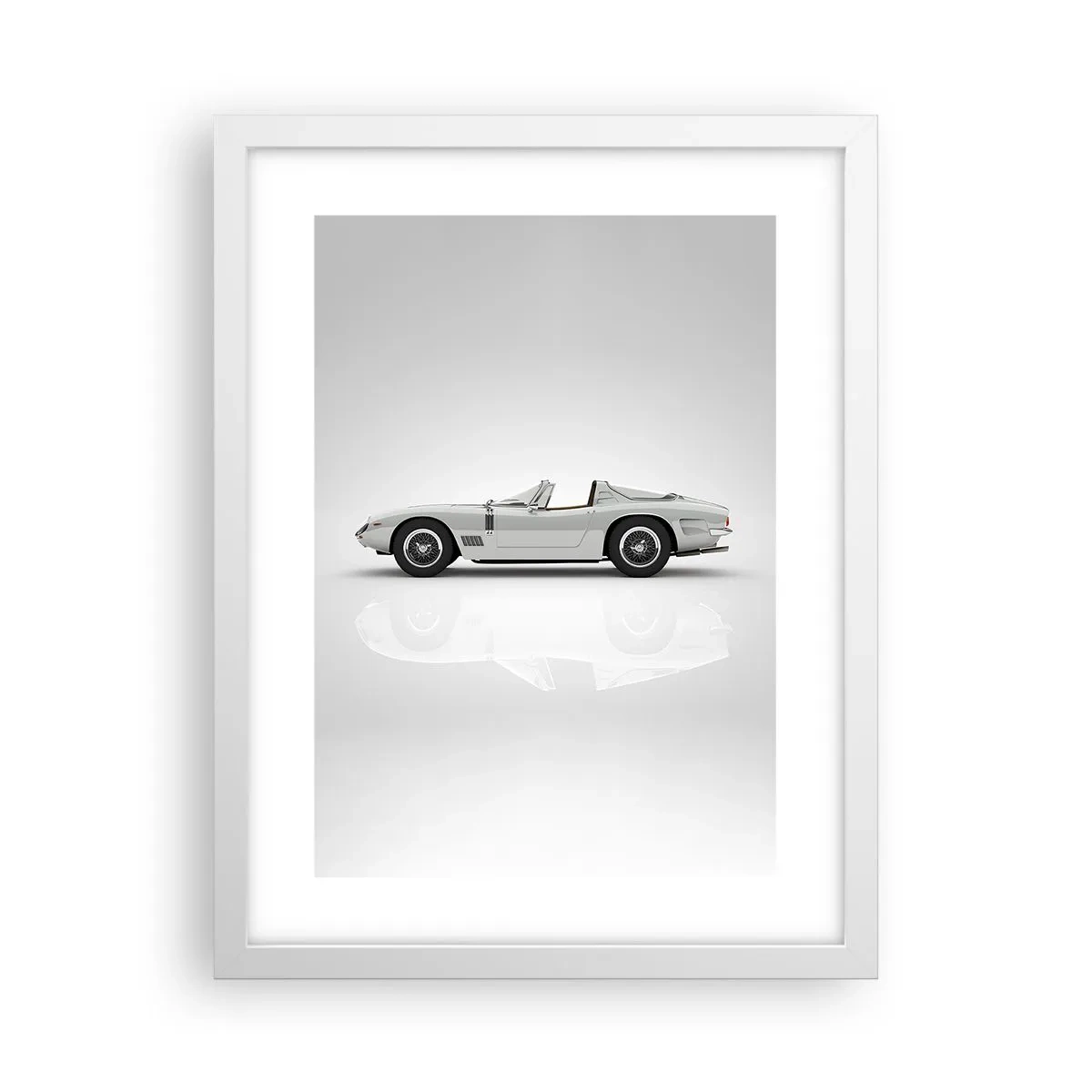 Plakát v bílém rámu - Příslib zábavy - 30x40 cm