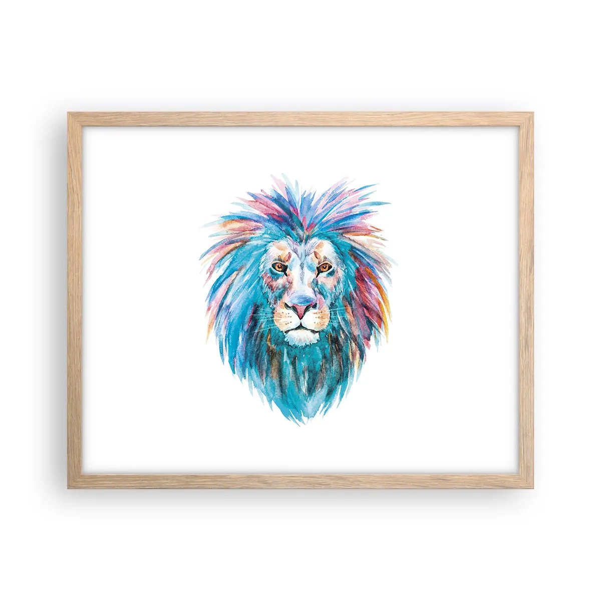 Plakát v rámu světlý dub - Elektrizující aura - 50x40 cm