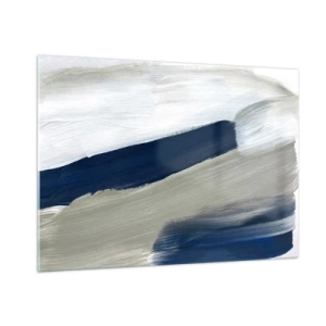 Obraz na skle - Setkání s bílou - 100x70 cm