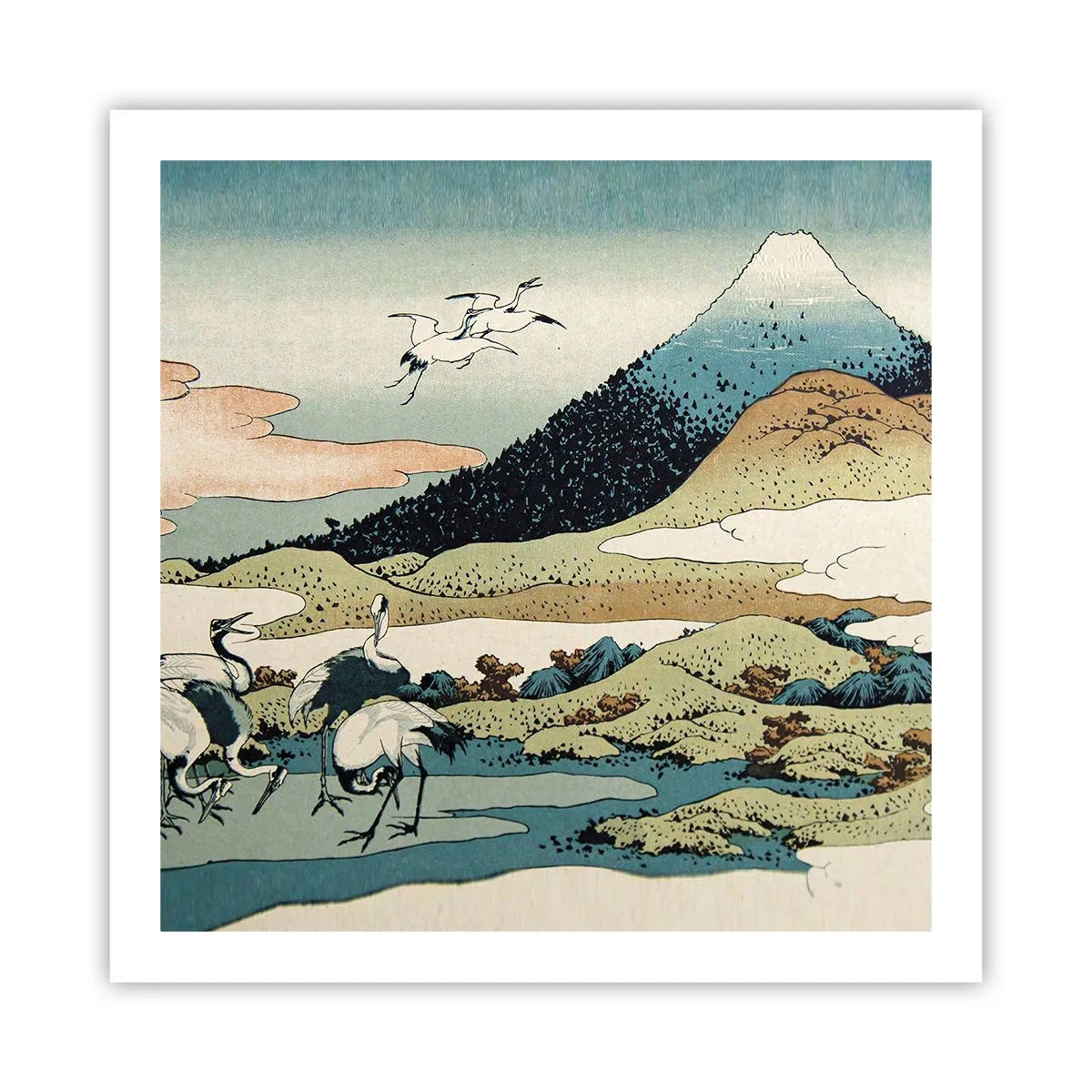 Plakát - V japonském duchu - 60x60 cm
