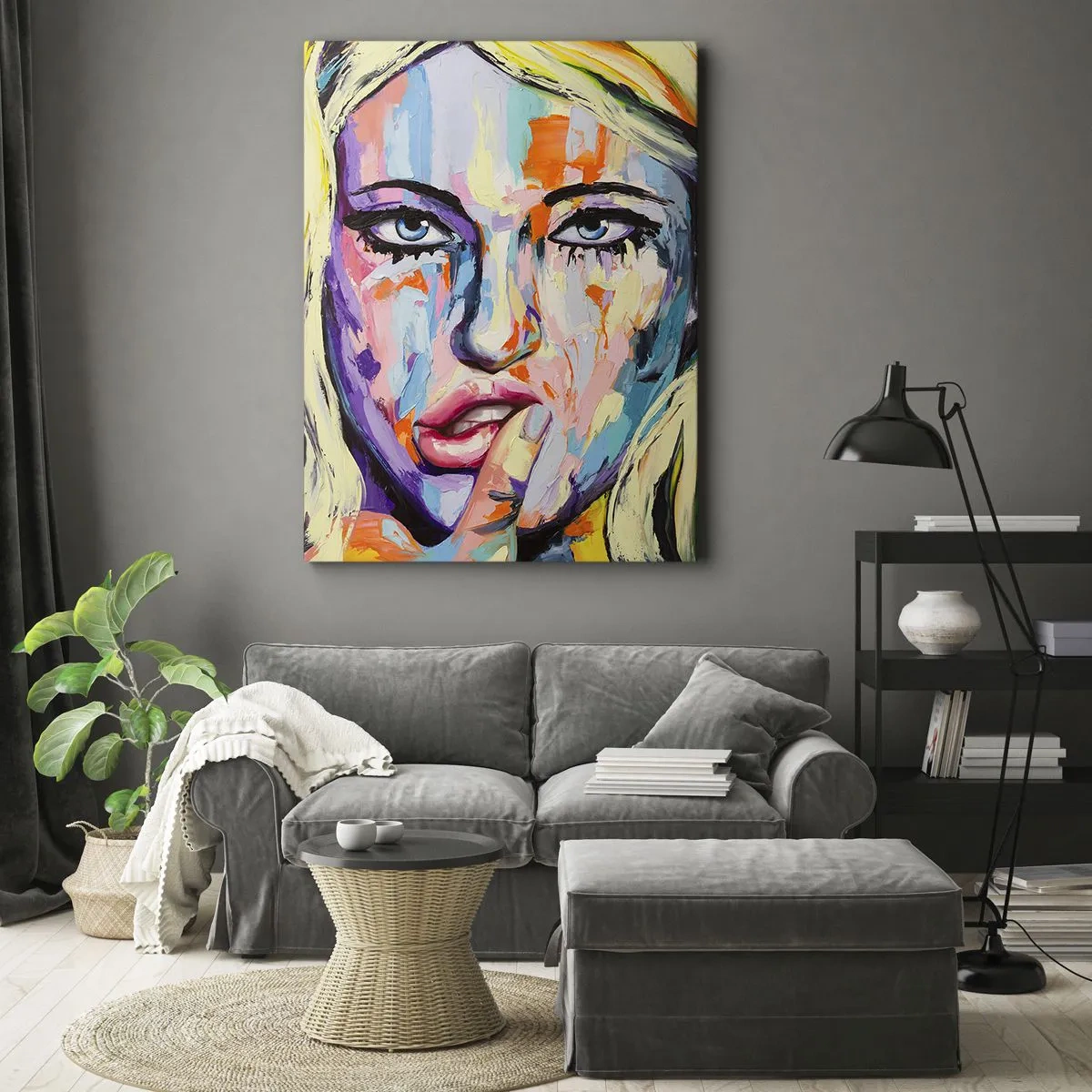 Obraz na plátně - Podívej se jí přímo do očí - 70x100 cm