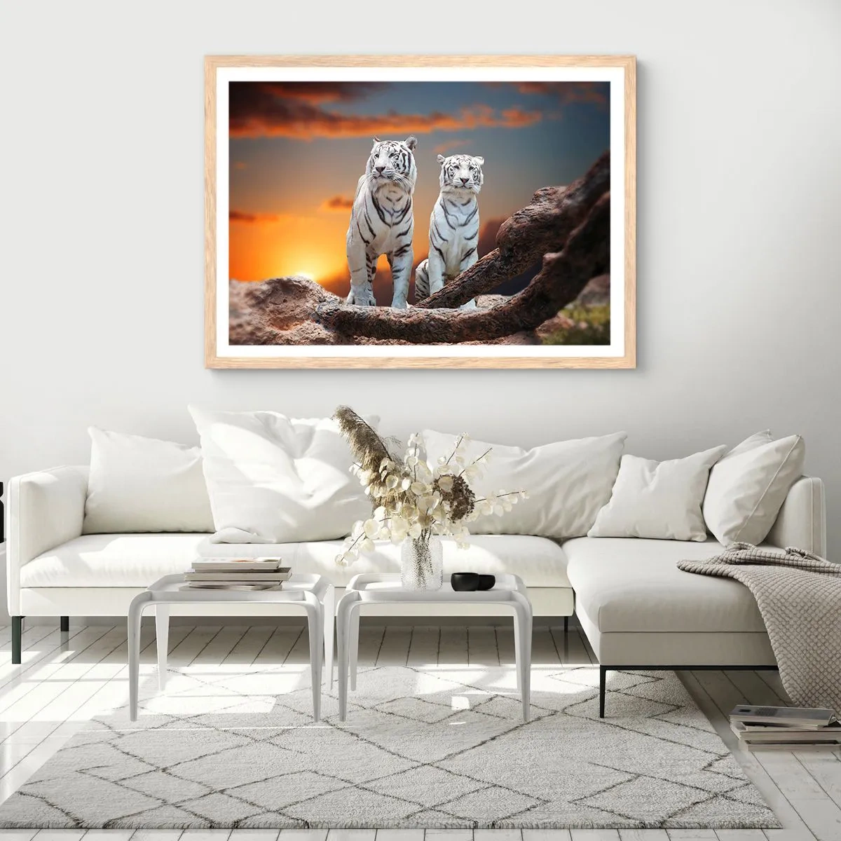 Plakát v rámu světlý dub - Úplně jako v Narnii - 40x30 cm