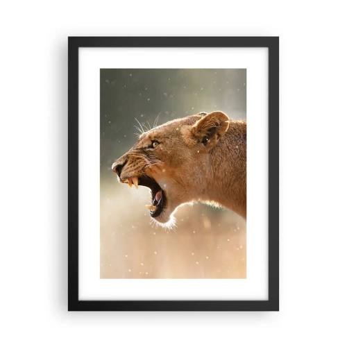 Plakát v černém rámu - Snaž se neposlouchat - 30x40 cm