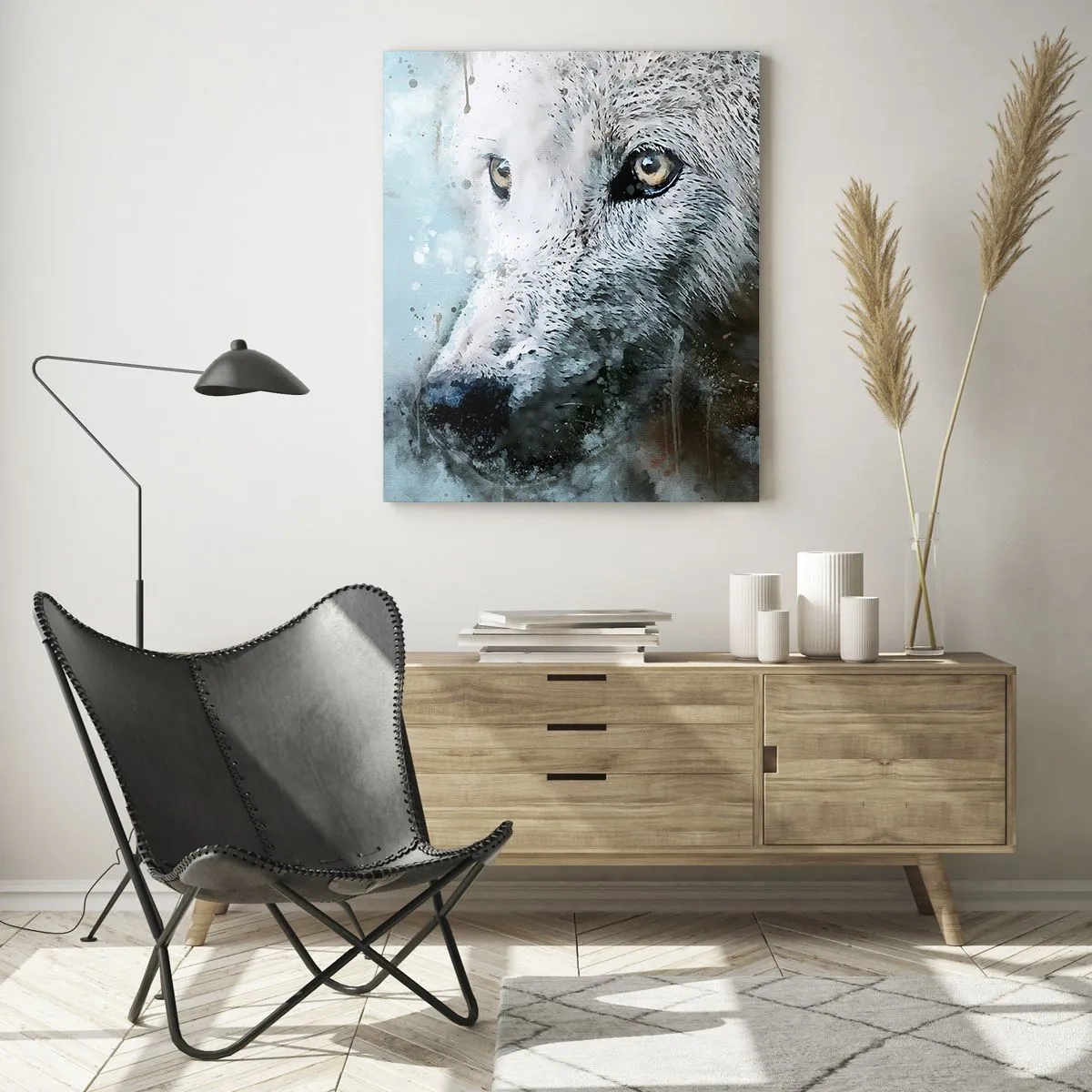 Obraz na skle - Seznamte se s vlčí duší - 50x70 cm