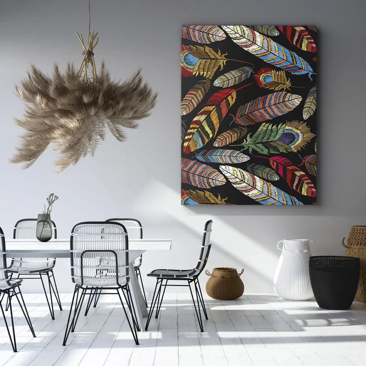 Obraz na plátně - Ptačí karneval - 70x100 cm