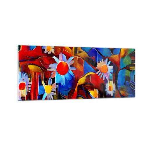 Obraz na skle - Barvy života - 100x40 cm