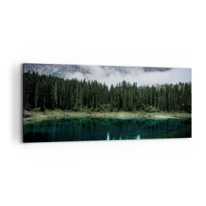 Obraz na plátně - Tiše, tiše, neprobuďme spící vodu…. - 120x50 cm