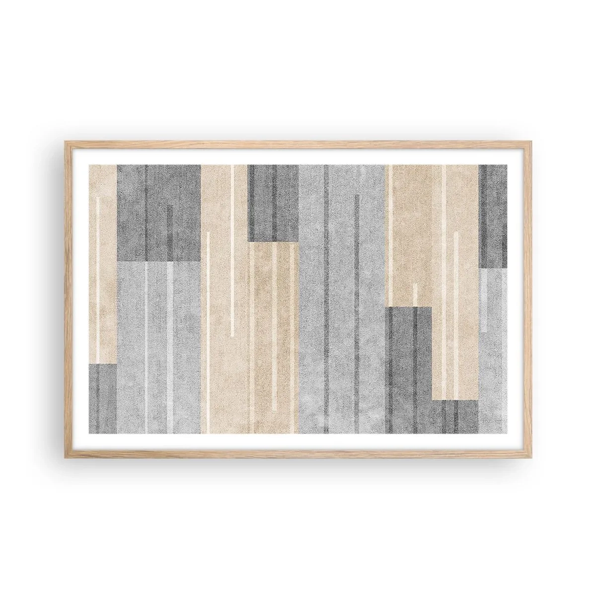 Plakát v rámu světlý dub - Kompozice: drž se - 91x61 cm