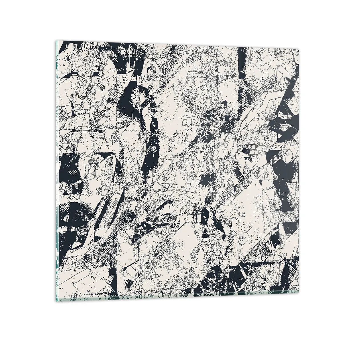 Obraz na skle - Prolínání protikladů - 40x40 cm
