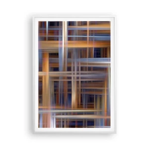 Plakát v bílém rámu - Utkané ze světla - 70x100 cm