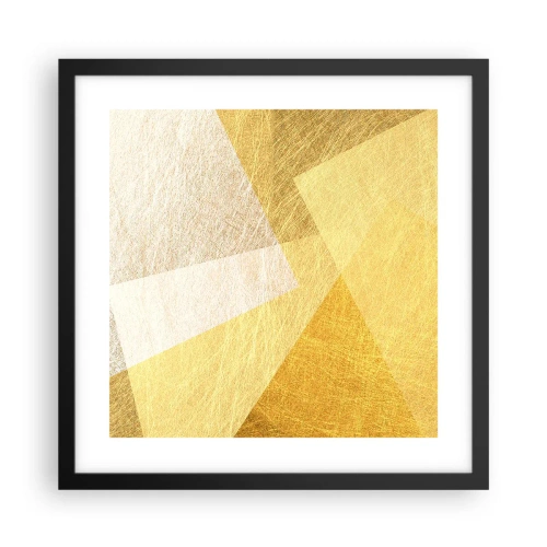 Plakát v černém rámu - Počasí geometrie - 40x40 cm