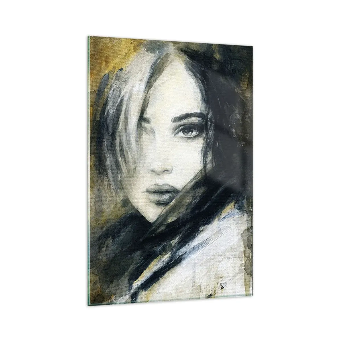 Obraz na skle - více nevinná nebo smyslná? - 80x120 cm