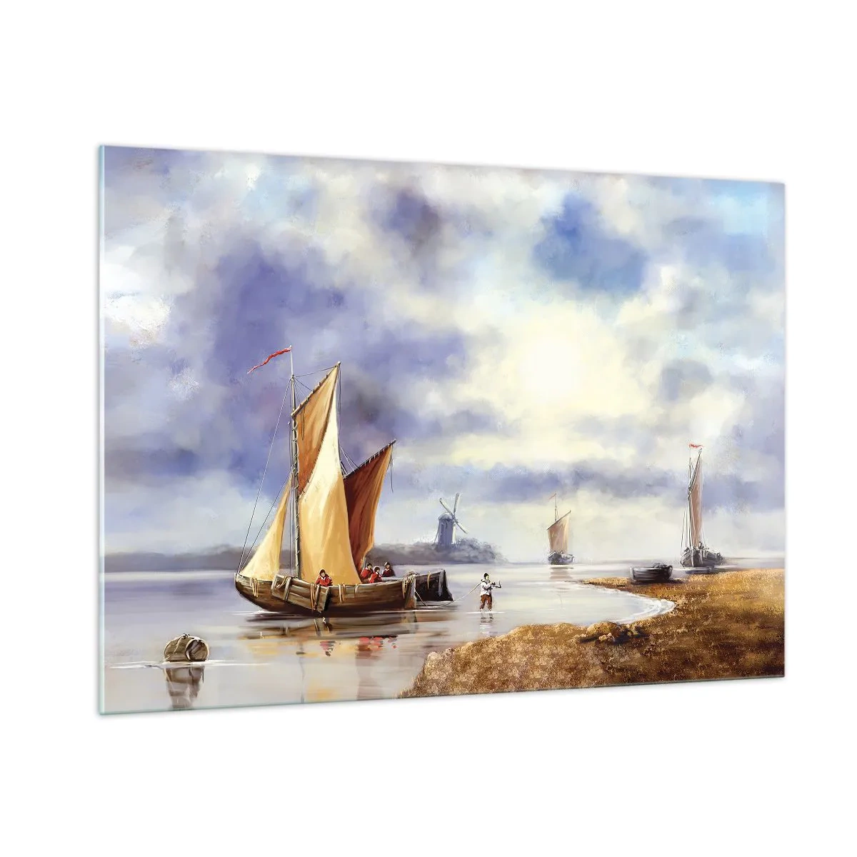 Obraz na skle - Návrat námořníků - 100x70 cm